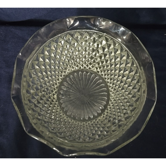 Vintage Indiana Glass Diamond Point Bar Pattern Ice Bucket - Picture 5 of 8